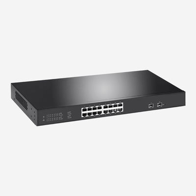 Layer 2 16 Port Gigabit PoE Managed Switch With 2 Gigabit SFP Ports SR-SG2218FP