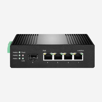 4GE 1SFP Industrial Gigabit PoE Switch 10Gbps 5 Port Ethernet Switch