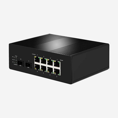 20Gbps Industrial Layer 2+ PoE Switch IEEE 802.3af/At 250W