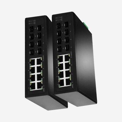 Industrial Layer 2+ Managed Switches With 8 RJ45 Ports 8 SFP Ports 8K MAC Address Table