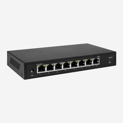 8 Ports 2.5G Unmanaged PoE Switch 40Gbps Store And Forward Switch Architecture