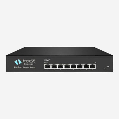 Layer 2 Managed 8 Port 2.5G POE Switch Rack Mounting With 4K MAC Address Table