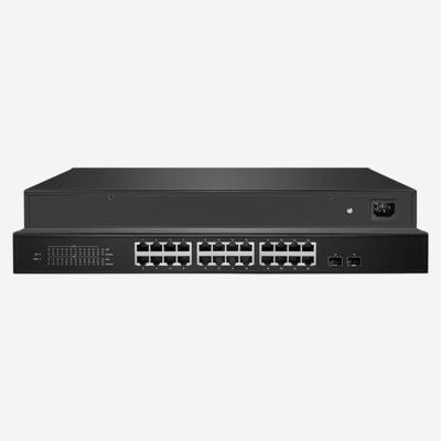 24 RJ45 2.5 Gigabit Unmanaged Switch 160Gbps Switching Capacity, 16K MAC Address Table