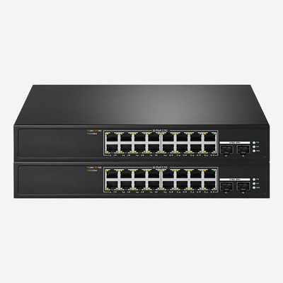16-Port 2.5G Unmanaged Switch with 10G SFP Fiber Ports 120Gbps Switching Capacity