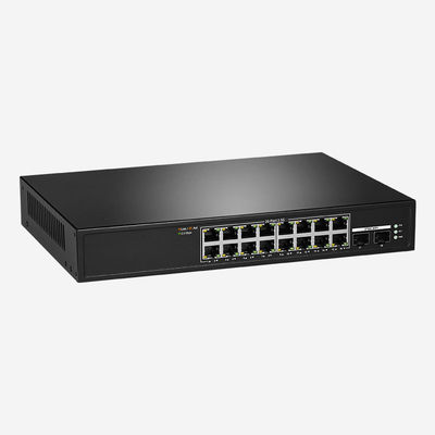 12K Jumbo Frame 2.5G Ethernet Unmanaged PoE Switch With 16 RJ45 Ports