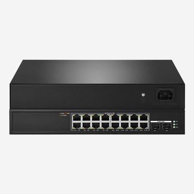 120Gbps Store And Forward 2.5G Ethernet PoE Switch, 16 RJ45 Ports Support IEEE802.3af EEE802.3at PoE+ Standards