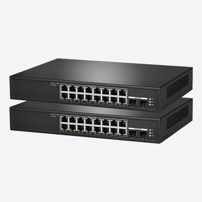 2500Mbps 16-Port Unmanaged Network PoE Switch With Rack Or Desktop Mount