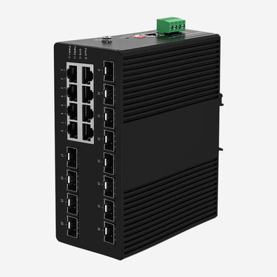 Industrial 10gb Ethernet Switch With 8 Gigabit RJ45, DC 12-57V Power Supply And 4 10Gbps SFP+ Port Speed For Seamless Network Connectivity