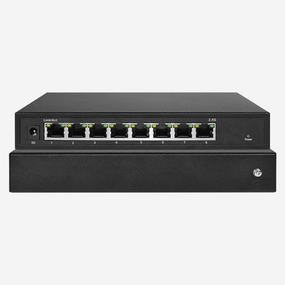 Network Media 6 Cable Max 100m 0°C-45°C 2.5 Gigabit Switch With 8 RJ45 Ports
