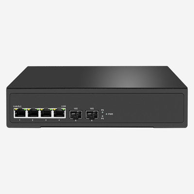 6-Port 2.5 Gigabit Switch 4K MAC Address Table 5 Cable Network Media For Stable And Secure Networking