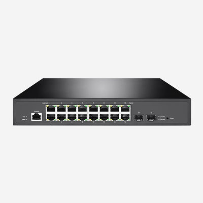 36Gbps Layer 2+ Managed Gigabit Switch 16 Ethernet RJ45 Ports 2SFP Switch