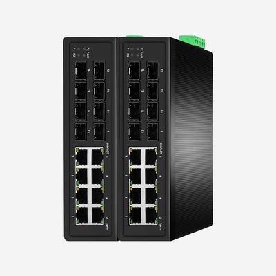 Industrial Layer 2+ Managed Switches With 8 RJ45 Ports 8 SFP Ports 8K MAC Address Table