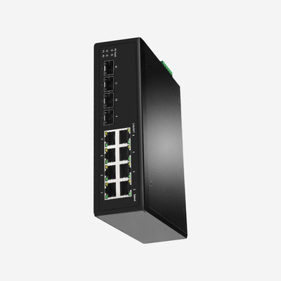 Layer 2+ Stackable Fully Managed Switch With 4 SFP And 8 RJ45 Ports 3 Year Warranty