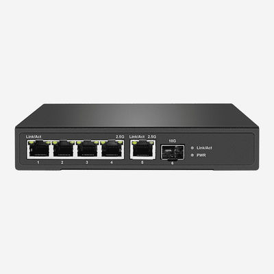 1 10Gbps SFP+ 5 RJ45 2.5G Dumb Switch LED Link/Act Indicator Plug And Play