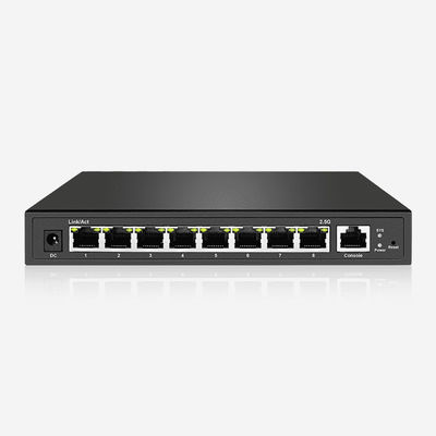 8 PoE RJ45 Layer 3 2.5 G Ethernet Switch With 1 Console 190 X 115 X 29mm