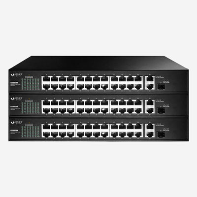Desktop Gigabit Ethernet Switch With 24 PoE Ports, 54Gbps Switching Capacity