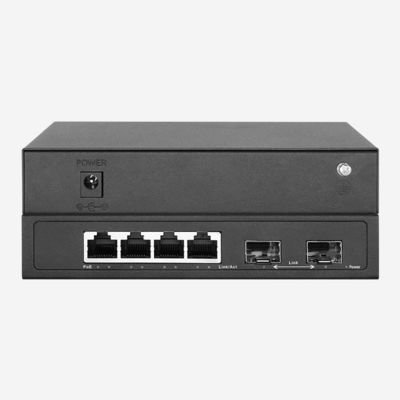 6-Port Unmanaged Ethernet Switch With 4 RJ45 For Enhanced Network Flexibility