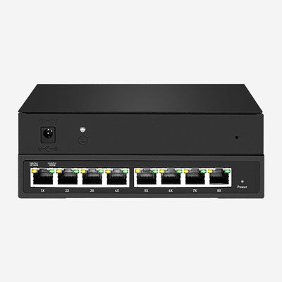 144W 8 RJ45 Smart PoE Switch With 30W Power Output Gigabit Speed IGMP Snooping