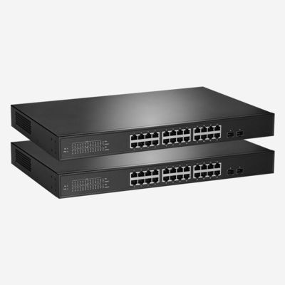 24-Port 10/100/1000/2500 Mbps Plug And Play Network 2.5g PoE Switch With 24 802.3at/Af Standard POE+