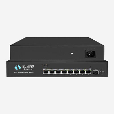 Compact 8 Port Gigabit Ethernet Network Switch For 2.5g Data Transmission