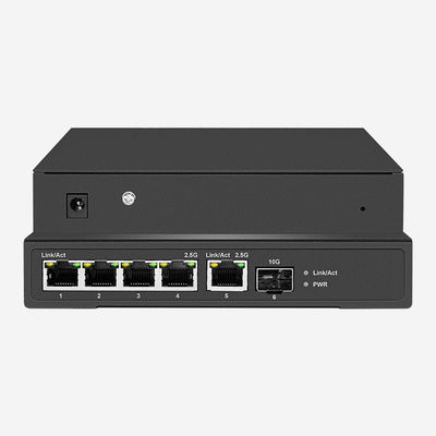 5 Port 2.5 Gigabit Easy Smart PoE Switch With 1 10g SFP+ Port And 45Gbps Switching Capacity Eco Friendly
