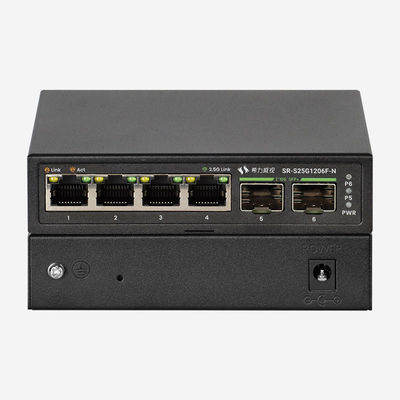 4-Port 10/100/1000/2500Mbps 2.5G Ethernet Switch Desktop Unmanaged With External Power Supply